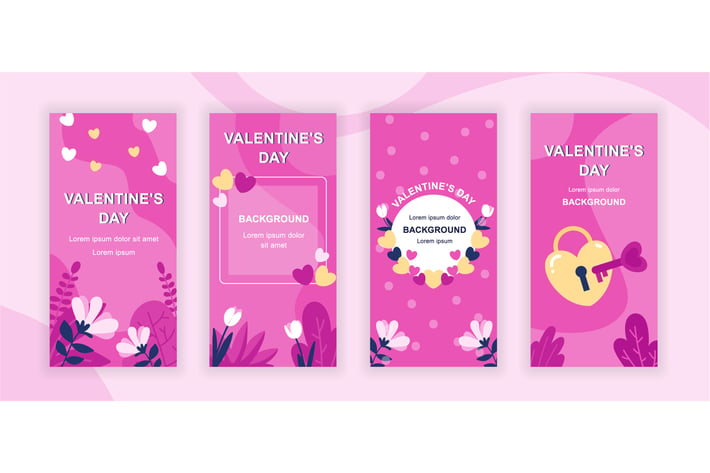 Valentines Day Instagram Stories Social Template
