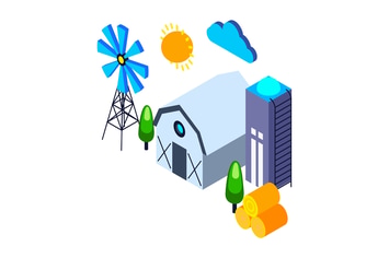 Farm Isometric Illustration