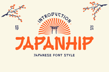 Japanhip - Japan Food Font
