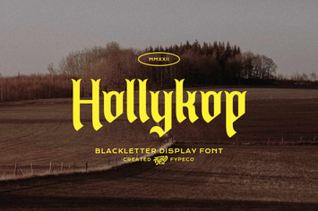 Hollykop - Medieval Font