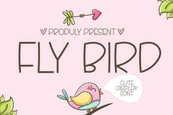 Fly Bird - Cute Display Font