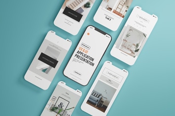 Smart Phone Application Mockup Template