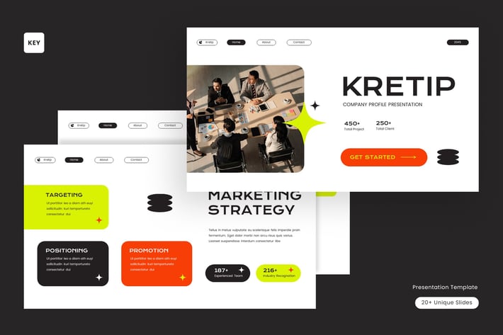 Black Orange Green Creative Company Profile | 005