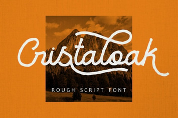 Cristaloak- Rough Script Font
