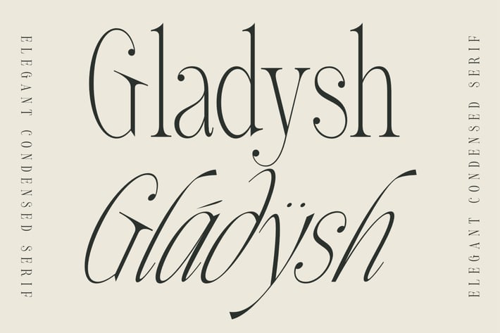 Gladysh | Elegant Condensed serif