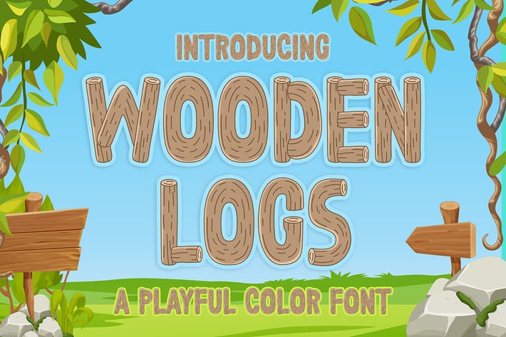 Wooden Logs - SVG Color Font
