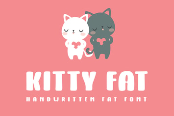 Kitty Fat - Handwritten Font