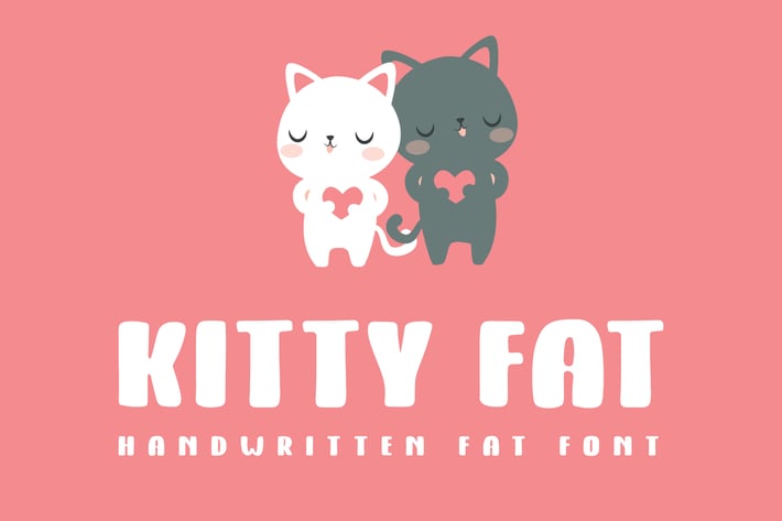 Kitty Fat - Handwritten Font