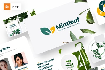 Mintleaf - Minimal Green Powerpoint Template