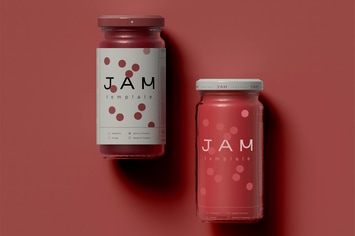 Jam Jar Mockup