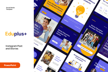 Education Instagram Post & Stories Powerpoint