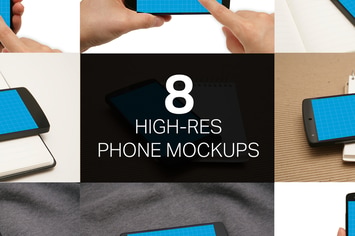 8 Phone Mockups