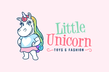 Little Unicorn Girl Mascot Logo