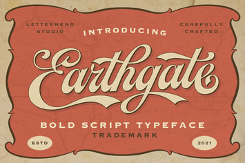 Earthgate - Bold Script Typeface