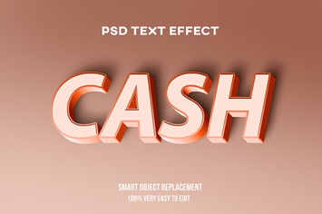 Red pastel text effect