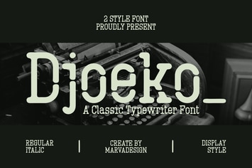 Djoeko - A Classic Typewriter Font