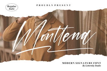 Monttena Modern Signature Font