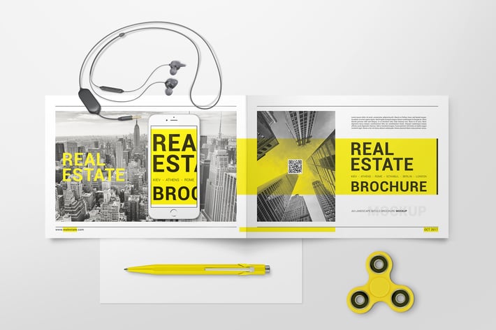 A4 Bifold Brochure Mockups 02