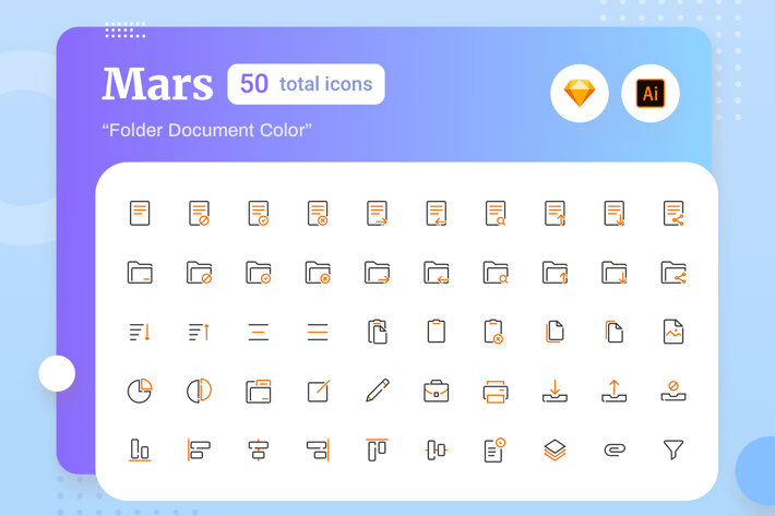 Mars - Folder Document Color 