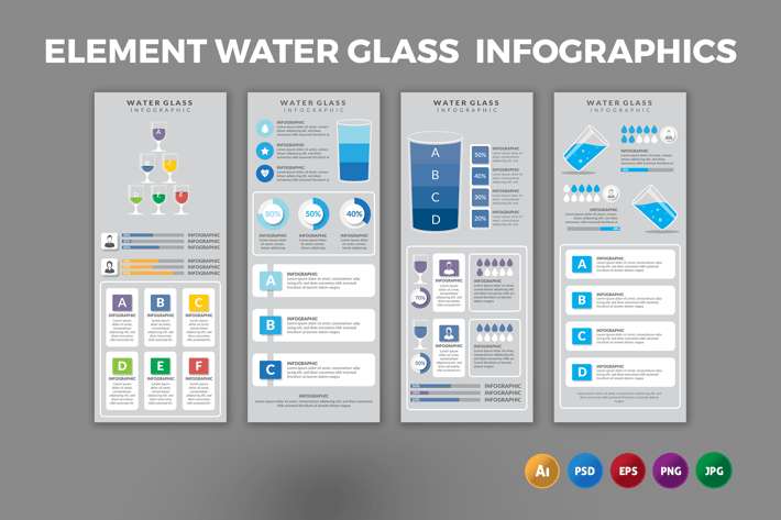 Element Water Glass – Infographics Design