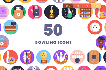 50 Bowling Icons