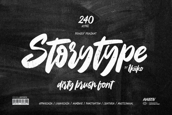 Storytype - Dirty Brush Font