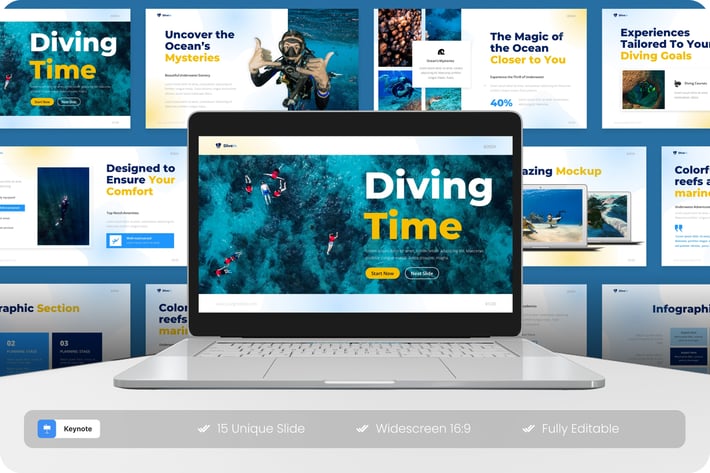 Dive In - Diving Keynote Template