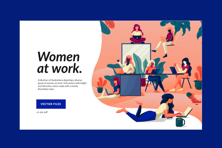 Working Women Illustration