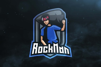 Rock Man Sport and Esports Logos