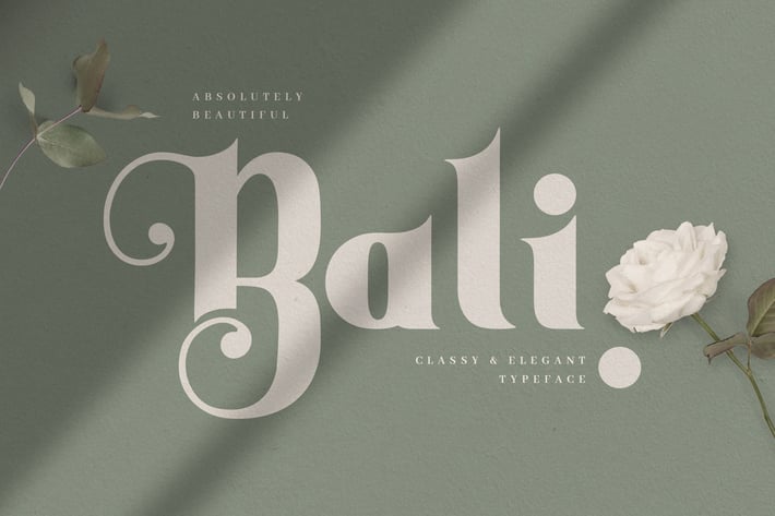  Bali - Elegant Decorative Serif