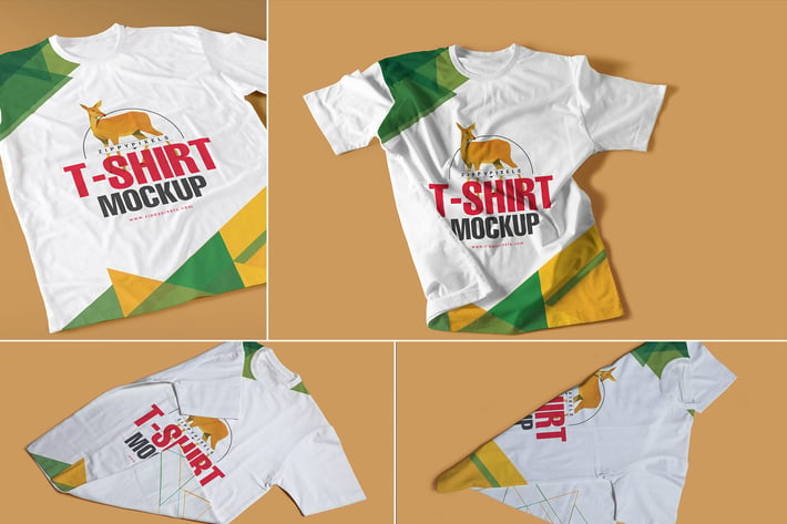 Round-Neck T-Shirt Mockups