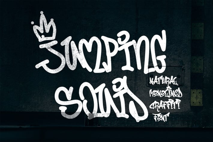 Jumping Squid - Monoline Graffiti Font