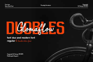 Duobles Glomaflow - Condensed & Font Duo