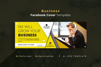 Business r35  Facebook Cover Template