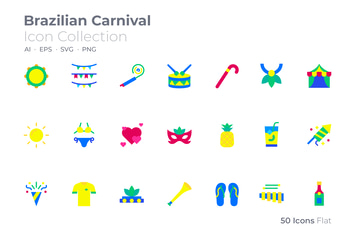 Brazilian Carnival Color Icon