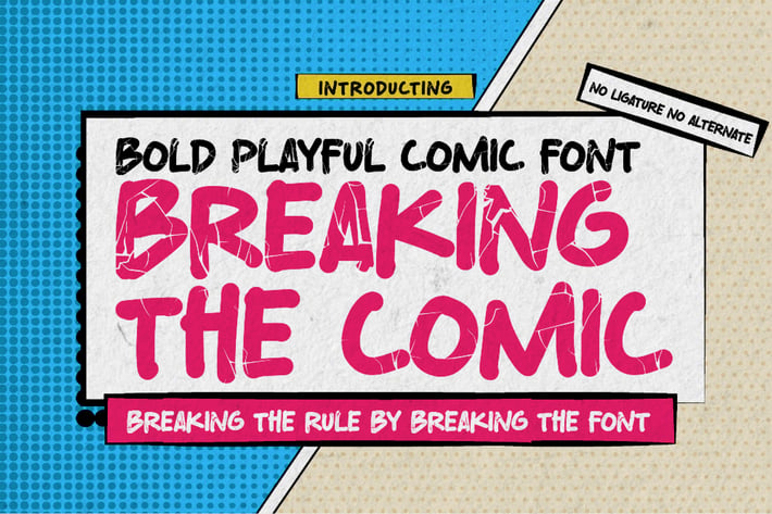 Breaking The Comic -Bold Playful Comic Font