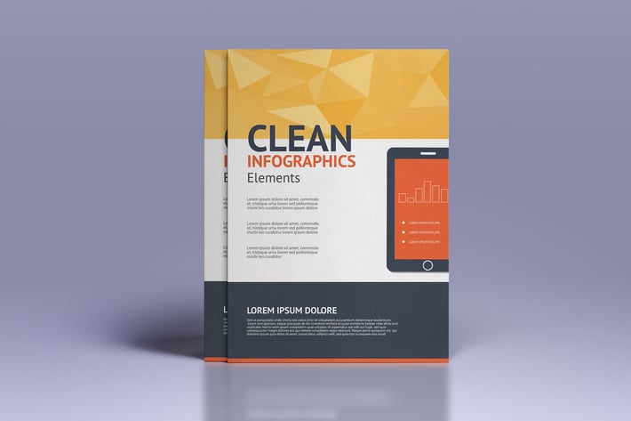 Business infographics elements for brochures