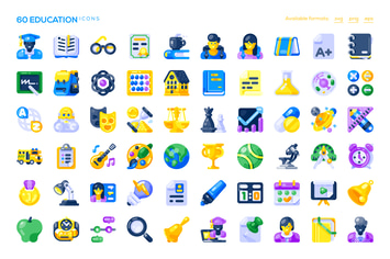 60 Education Icons
