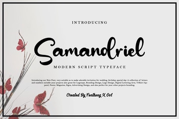 Samandriel - A Modern Script Typeface