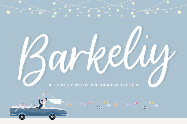 Barkeliy - Modern Handwritten Logo Font