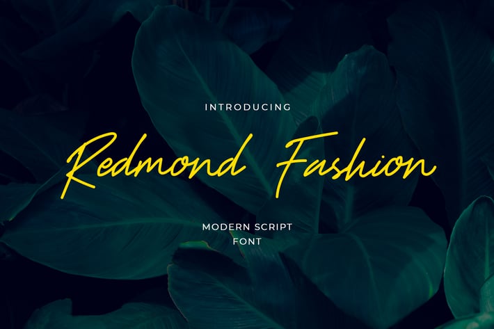 Redmond Fashion Handwritten Script Font