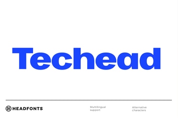 Techead Typeface|Font For Technology Startup