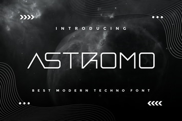 Astromo - Modern Techno Font