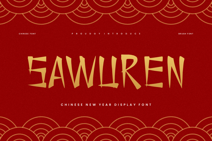 Sawuren - Chinese Display Font