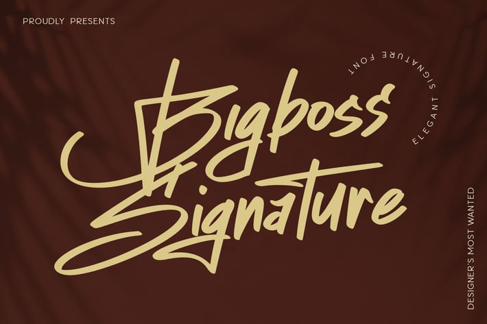 Bigboss Signature Business Script Font