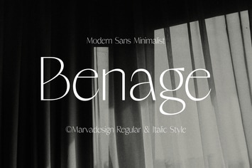 Benage - Minimalist Sans Font