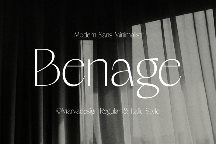 Benage - Minimalist Sans Font