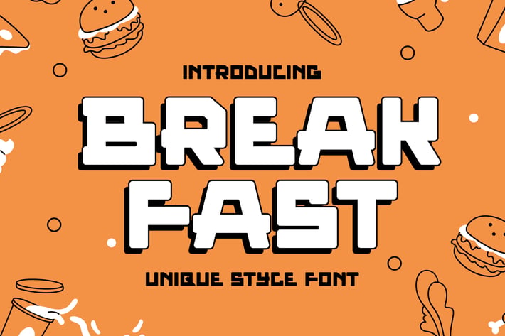 Break Fast - Quirky Display Font