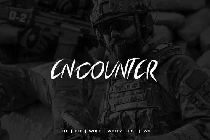 Encounter - Display Typeface + WebFonts