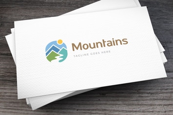Mountains Logo Template